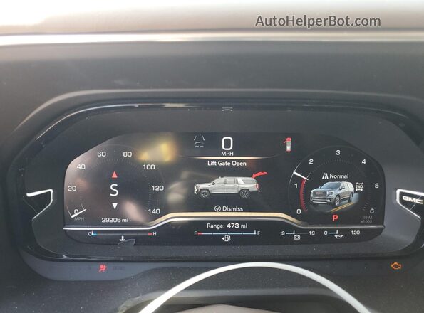 1GKS2JKL2RR214307 2024 GMC YUKON Black Instrument cluster view