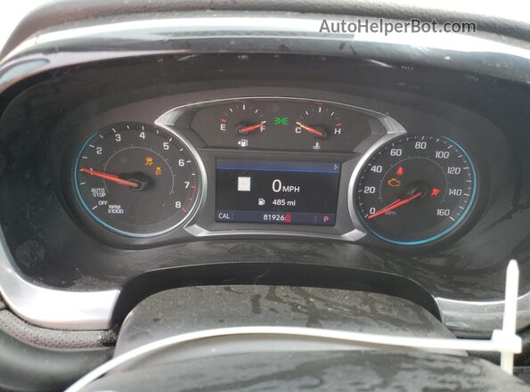 1GNEVKKWXMJ210844 2021 CHEVROLET TRAVERSE Maroon Вид щитка приладів