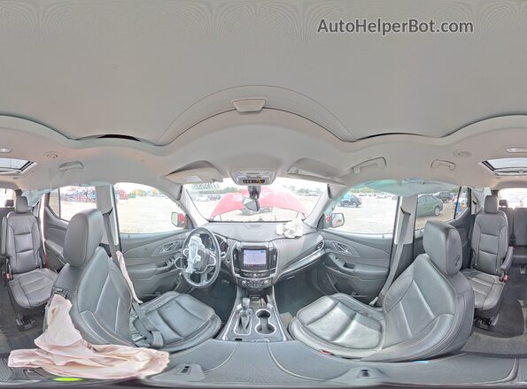 1GNEVKKWXMJ210844 2021 CHEVROLET TRAVERSE Maroon Панорамний вид салону 360°
