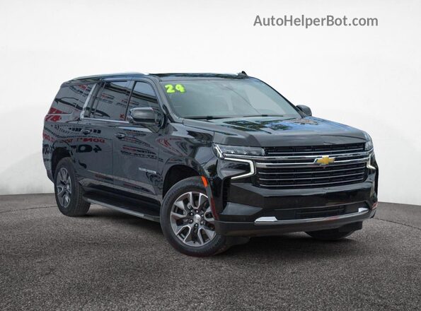 1GNSCCKDXRR206XXX 2024 CHEVROLET SUBURBAN Black Front left