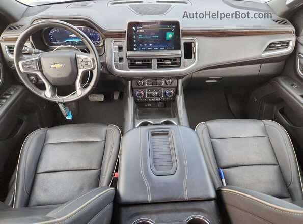 1GNSCFKD0PR249785 2023 CHEVROLET SUBURBAN Зеленый Вид панели приборов