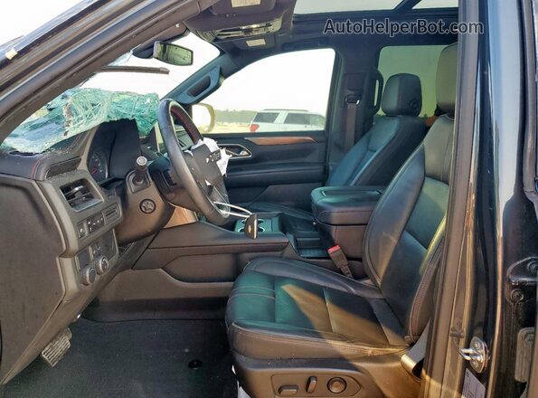 1GNSCRKD4MR282558 2021 CHEVROLET TAHOE Серый Вид салона спереди