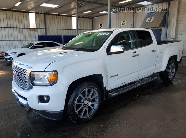 1GTP6EE17J1110440 2018 GMC CANYON Белый Передняя левая четверть