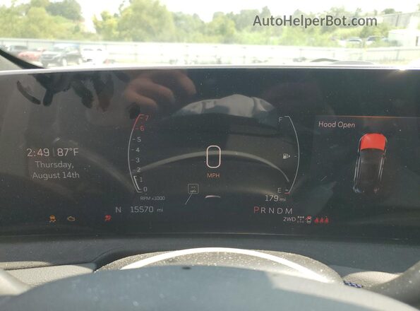 1GYFZFR47RF163449 2024 CADILLAC XT4 White Vista del cuadro de instrumentos