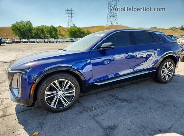 1GYKPPRL4RZ100874 2024 CADILLAC OTHER Blue წინა მარცხენა ხედი სამი მეოთხედიდან