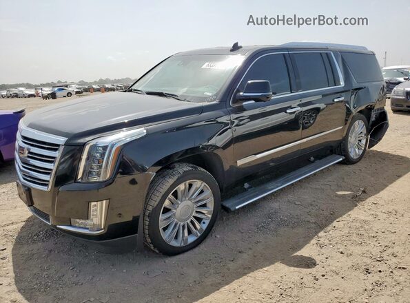 1GYS3KKJ9LR111996 2020 CADILLAC ESCALADE Black წინა მარცხენა ხედი სამი მეოთხედიდან