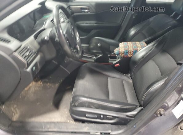 1HGCR2F56GA236787 2016 HONDA ACCORD Gray წინა სალონის ხედი