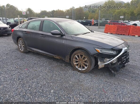 1HGCV1F10MA035174 2021 HONDA ACCORD Серый Передняя правая четверть