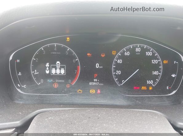 1HGCV1F13MA033015 2021 HONDA ACCORD Белый Вид задних сидений