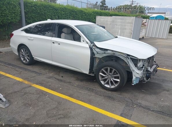 1HGCV1F13MA033015 2021 HONDA ACCORD Белый Передняя правая четверть