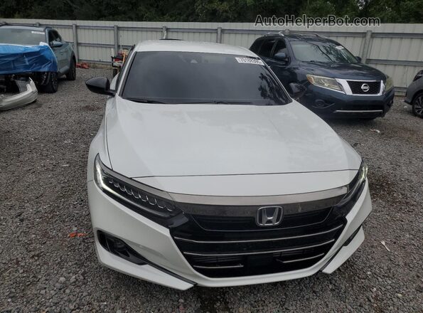 1HGCV1F37NA083452 2022 HONDA ACCORD Белый Вид спереди