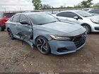 2022 Honda Accord Sport Синий vin: 1HGCV1F3XNA106450