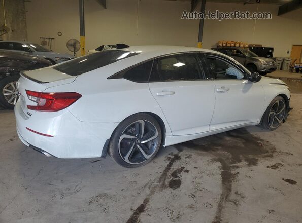 1HGCV1F40MA108179 2021 HONDA ACCORD Белый Задняя правая четверть