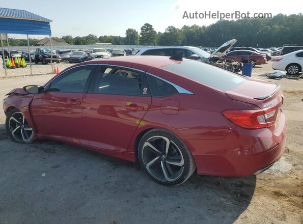 1HGCV2F39MA013178 2021 HONDA ACCORD Red Задня ліва чверть