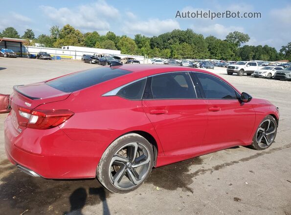 1HGCV2F39MA013178 2021 HONDA ACCORD Red Задня права чверть