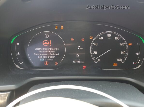 1HGCV2F39MA013178 2021 HONDA ACCORD Red Вид щитка приладів