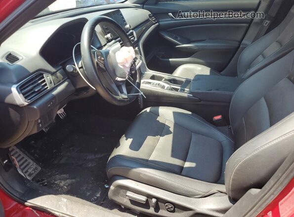 1HGCV2F39MA013178 2021 HONDA ACCORD Red Вид салону спереду