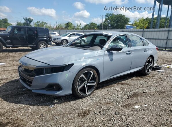 1HGCV3F26NA038313 2022 HONDA ACCORD Серый Передняя левая четверть