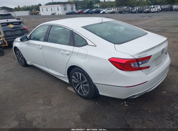 1HGCV3F57JA016504 2018 HONDA ACCORD HYBRID Белый Задняя левая четверть