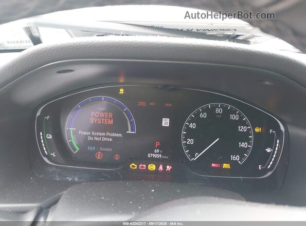 1HGCV3F57JA016504 2018 HONDA ACCORD HYBRID Белый Вид задних сидений