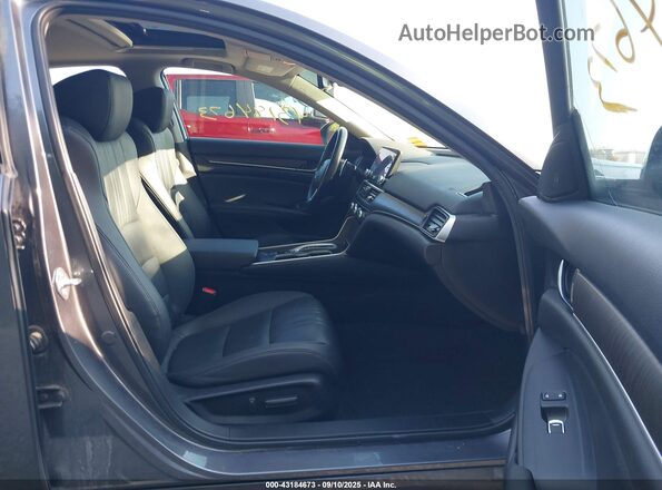 1HGCV3F5XMA005002 2021 HONDA ACCORD HYBRID Gray Widok wnętrza z przodu