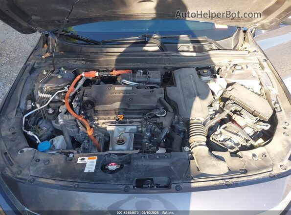 1HGCV3F5XMA005002 2021 HONDA ACCORD HYBRID Gray Widok z tyłu