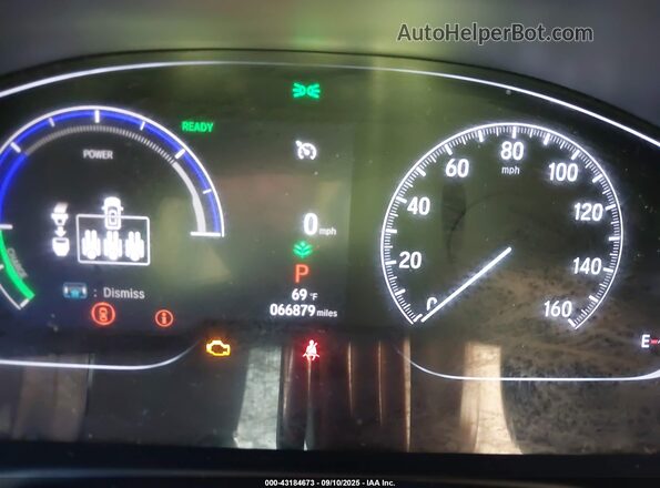 1HGCV3F5XMA005002 2021 HONDA ACCORD HYBRID Gray Widok tylnych siedzeń