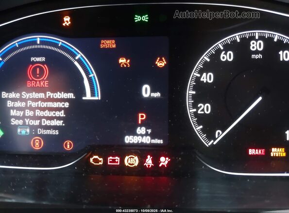 1HGCV3F9XMA013300 2021 HONDA ACCORD HYBRID Черный 