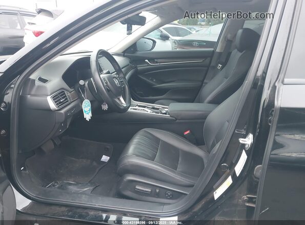 1HGCV3F9XNA015789 2022 HONDA ACCORD HYBRID Черный Вид салона спереди
