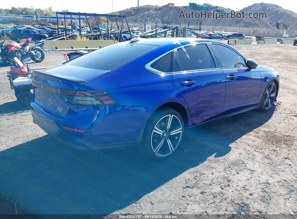 1HGCY2F52RA068040 2024 HONDA ACCORD HYBRID Синий Задняя правая четверть