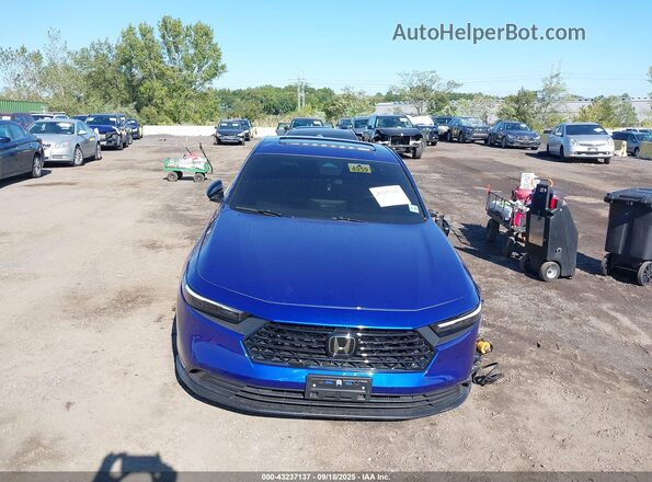 1HGCY2F52RA068040 2024 HONDA ACCORD HYBRID Синий Вид щитка приборов