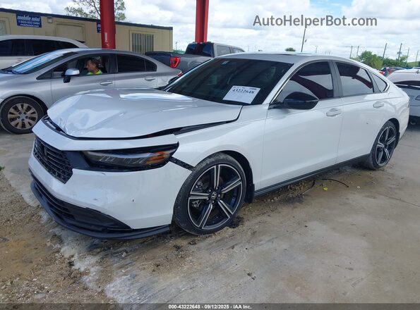 1HGCY2F55PA058406 2023 HONDA ACCORD Белый Передняя левая четверть