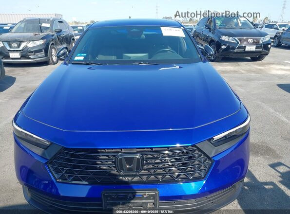 1HGCY2F59PA068436 2023 HONDA ACCORD HYBRID Синий Вид задней части салона