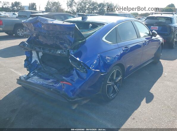 1HGCY2F59PA068436 2023 HONDA ACCORD HYBRID Синий Задняя правая четверть
