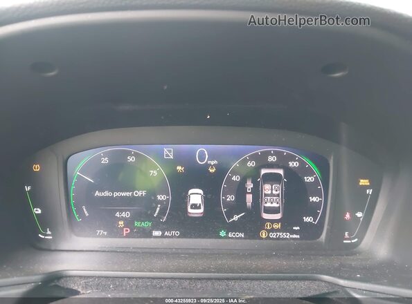 1HGCY2F66SA009216 2025 HONDA ACCORD HYBRID Black Widok tylnych siedzeń