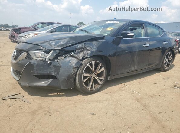 1N4AA6AP0JC374176 2018 NISSAN MAXIMA Black Vista tres cuartos delantera izquierda