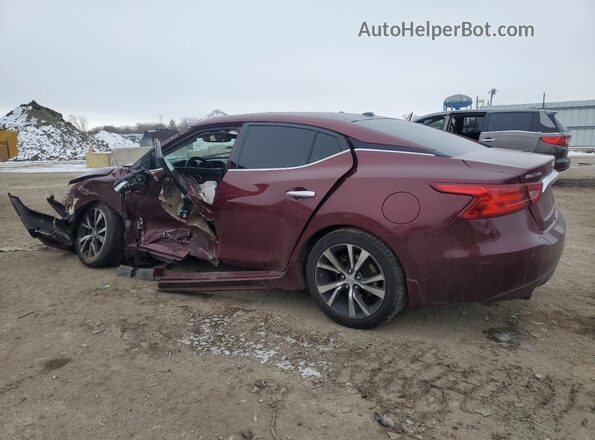 1N4AA6AP1JC388457 2018 NISSAN MAXIMA Бордовый Задняя левая четверть