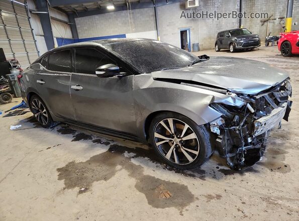 1N4AA6AP2JC373532 2018 NISSAN MAXIMA Gray Przód prawy