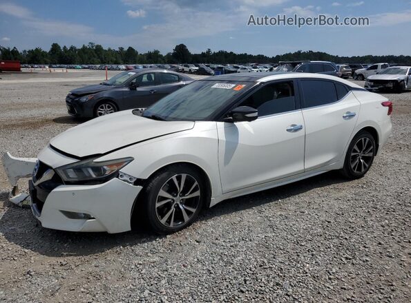 1N4AA6AP2JC405010 2018 NISSAN MAXIMA White Vista tres cuartos delantera izquierda