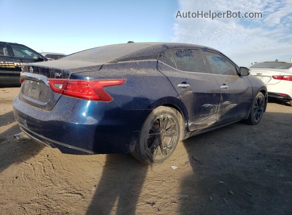 1N4AA6AP3JC368176 2018 NISSAN MAXIMA Синий Задняя правая четверть