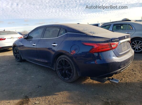 1N4AA6AP3JC368176 2018 NISSAN MAXIMA Синий Задняя левая четверть