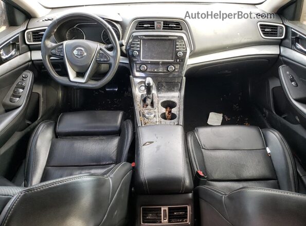 1N4AA6AP3JC368176 2018 NISSAN MAXIMA Синий Вид панели приборов