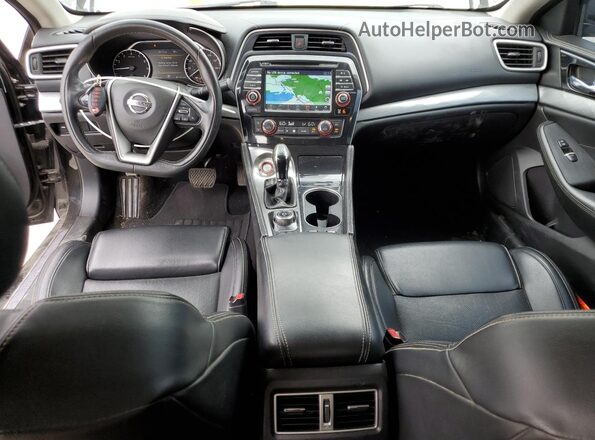 1N4AA6AP3JC383518 2018 NISSAN MAXIMA Black წინა პანელის ხედი