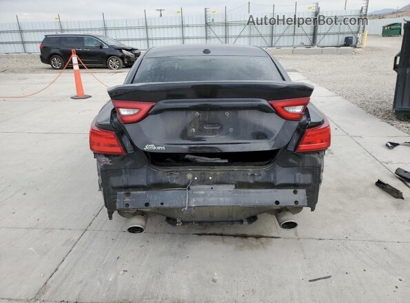 1N4AA6AP3JC383518 2018 NISSAN MAXIMA Black უკანა ხედი