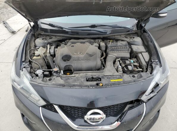 1N4AA6AP3JC383518 2018 NISSAN MAXIMA Black უკანა სალონის ხედი