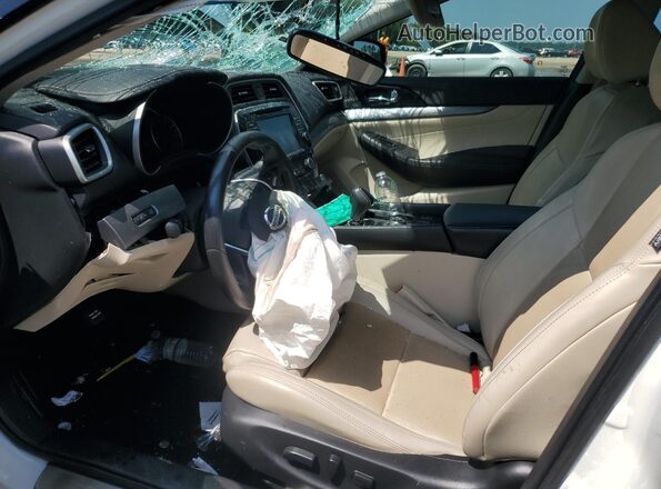 1N4AA6AP3JC404044 2018 NISSAN MAXIMA White Vista interior delantera