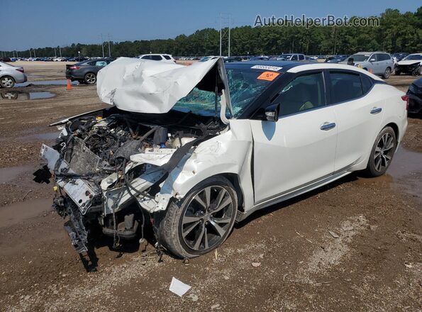 1N4AA6AP3JC404044 2018 NISSAN MAXIMA White Vista tres cuartos delantera izquierda