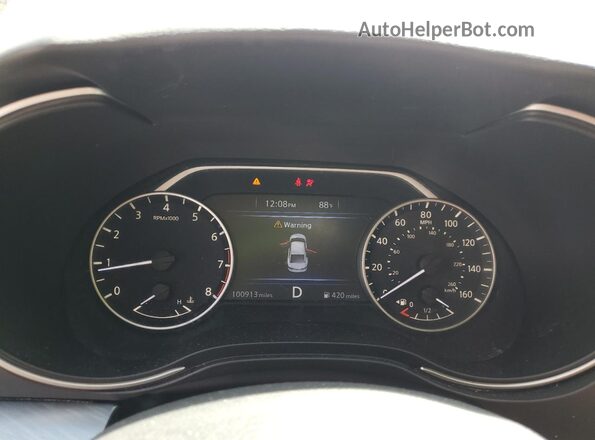 1N4AA6AP4JC360460 2018 NISSAN MAXIMA Silver Widok zestawu wskaźników