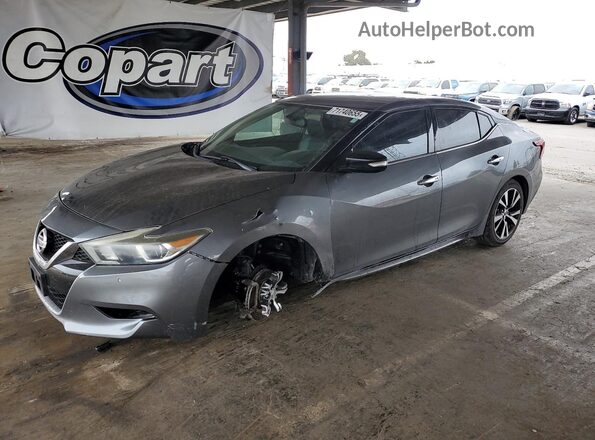 1N4AA6AP4JC373547 2018 NISSAN MAXIMA Серый Передняя левая четверть