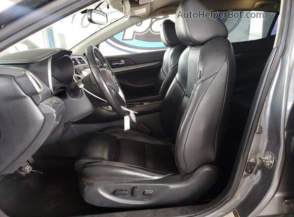 1N4AA6AP4JC373547 2018 NISSAN MAXIMA Серый Вид салона спереди
